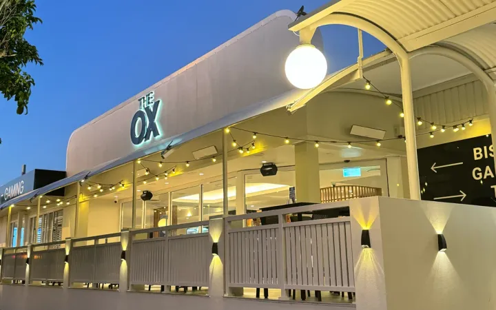 The Ox Margate exterior in the evening