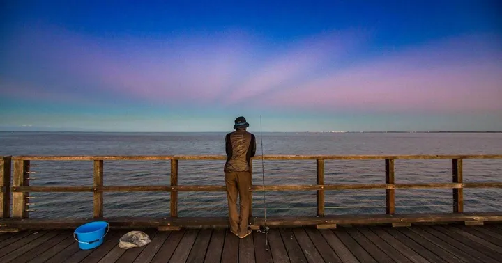 Woody Point jetty at dusk